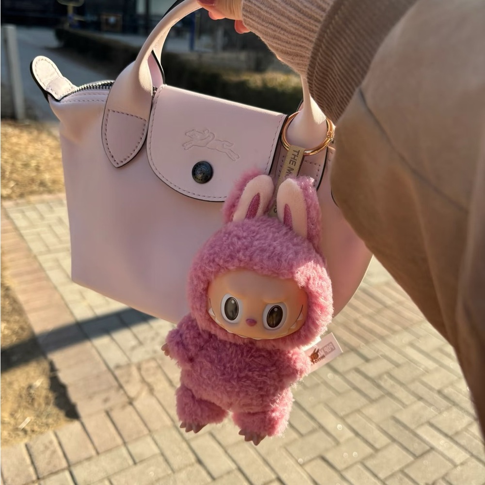 [NEW] POPMART Labubu Exciting Macaron Plush Keychain Blind Box Lychee Berry